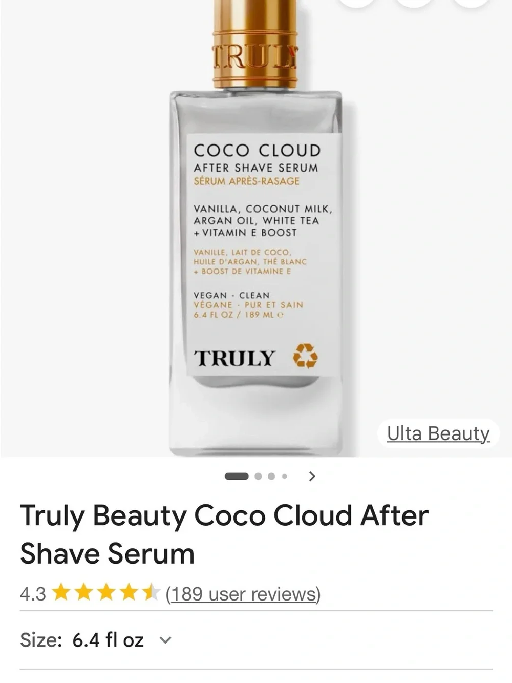 TRULY Pink Razor Starter Kit with Coco Cloud After Shave Serum